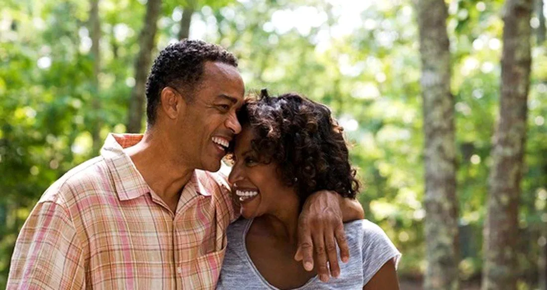 A retired couple enjoying time together outdoors