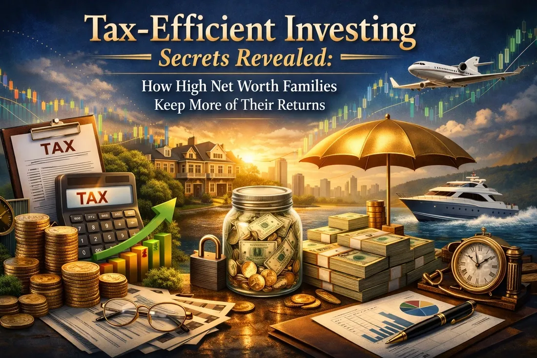 Tax-efficient investing concept with a warm financial still life